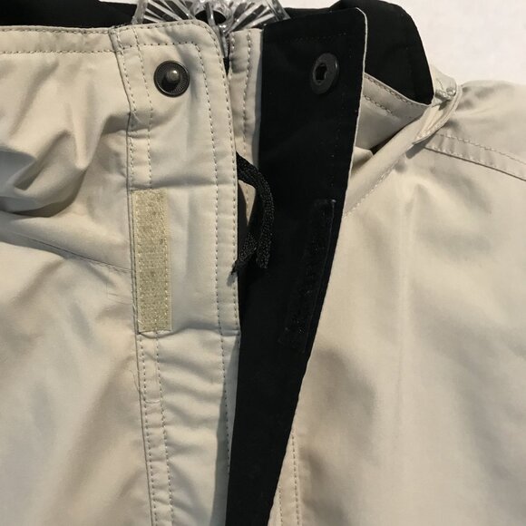 Eddie Bauer Gore-Tex Hooded Soft Shell Tan Mid-Length Coat Mens S - Picture 13 of 14